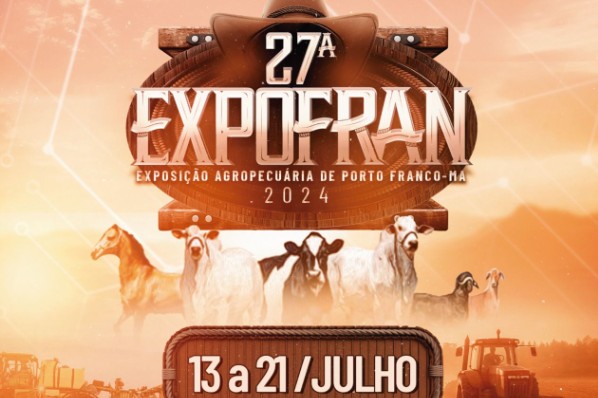 EXPOFRAN 2024 será de 13 a 21 de julho em Porto Franco