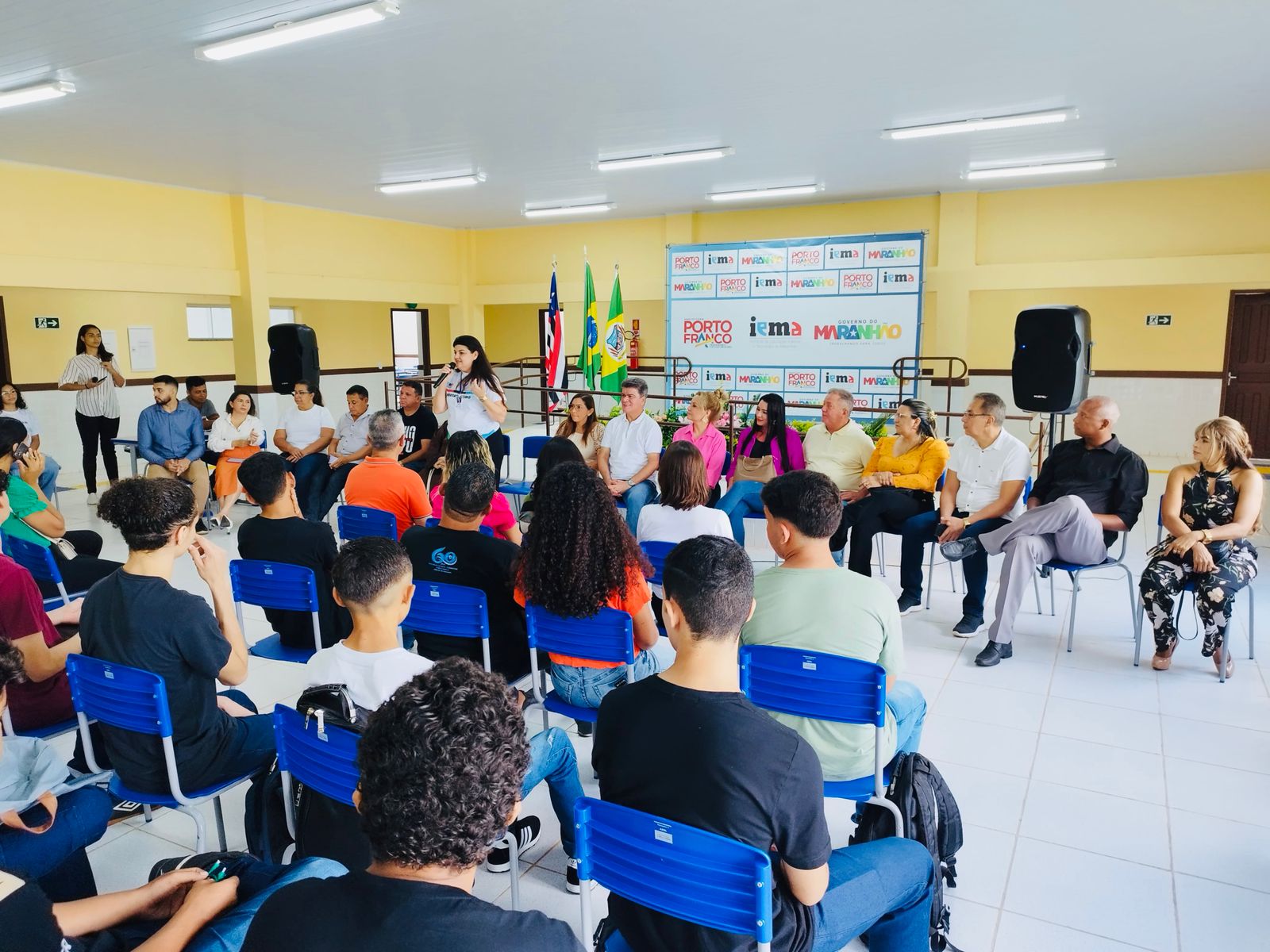 Aula inaugural: IEMA Pleno de Porto Franco oferece ensino médio integral e cursos profissionali...