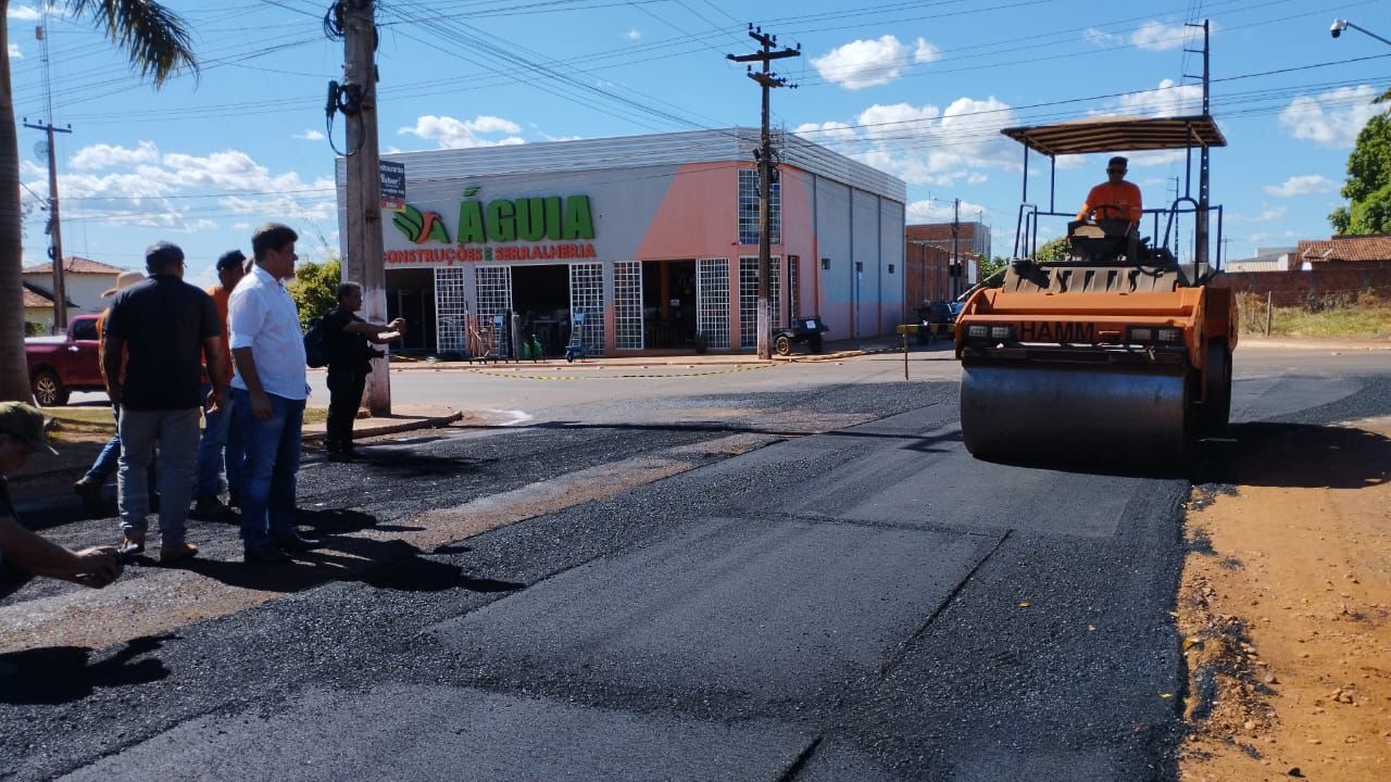 Prefeitura investe na infraestrutura de Porto Franco com recapeamento asfáltico