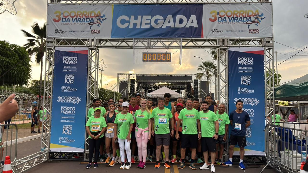 Prefeitura de Porto Franco realiza III Corrida da Virada em celebração aos 106 anos de Emancipa...